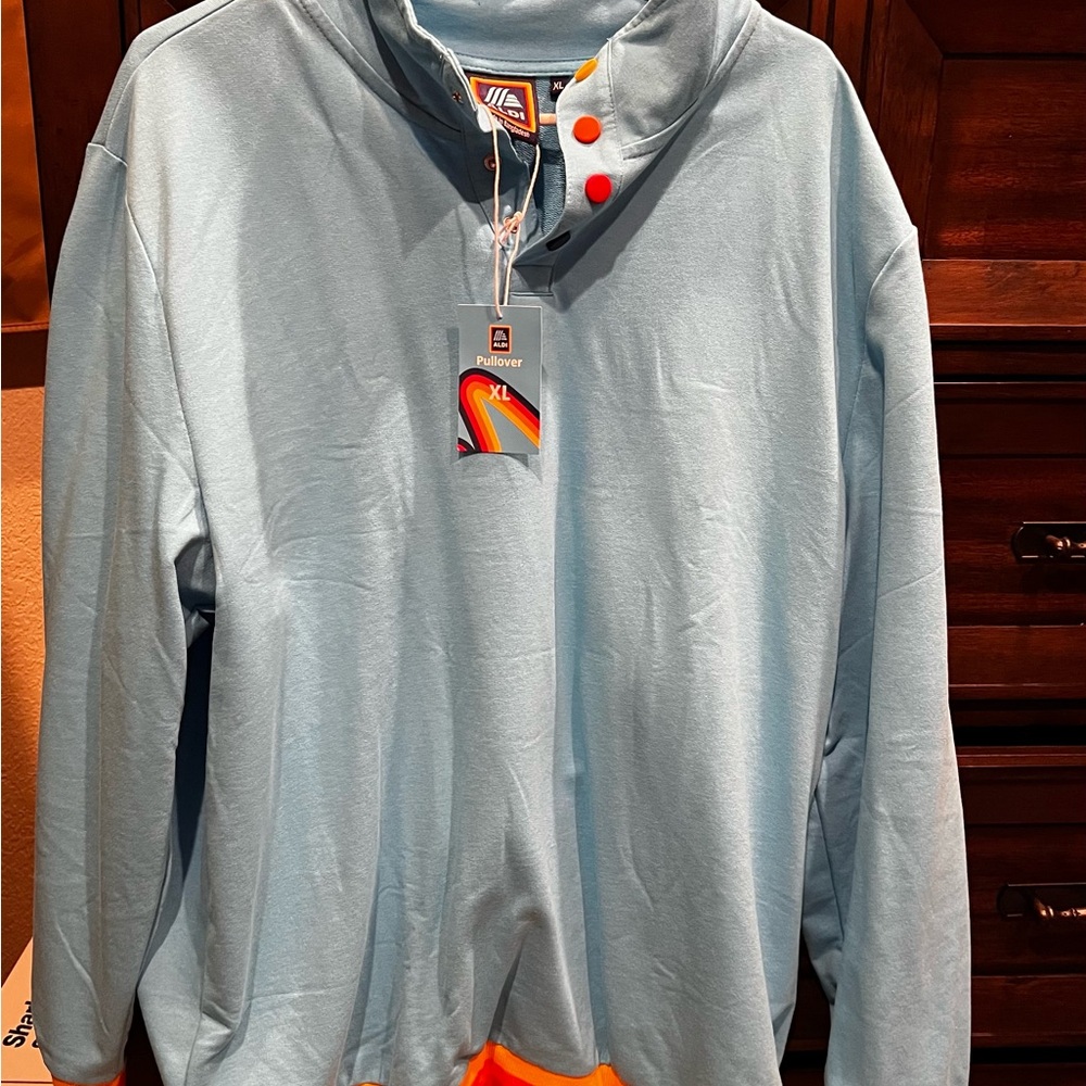 Stylish Blue Pullover Hoodie